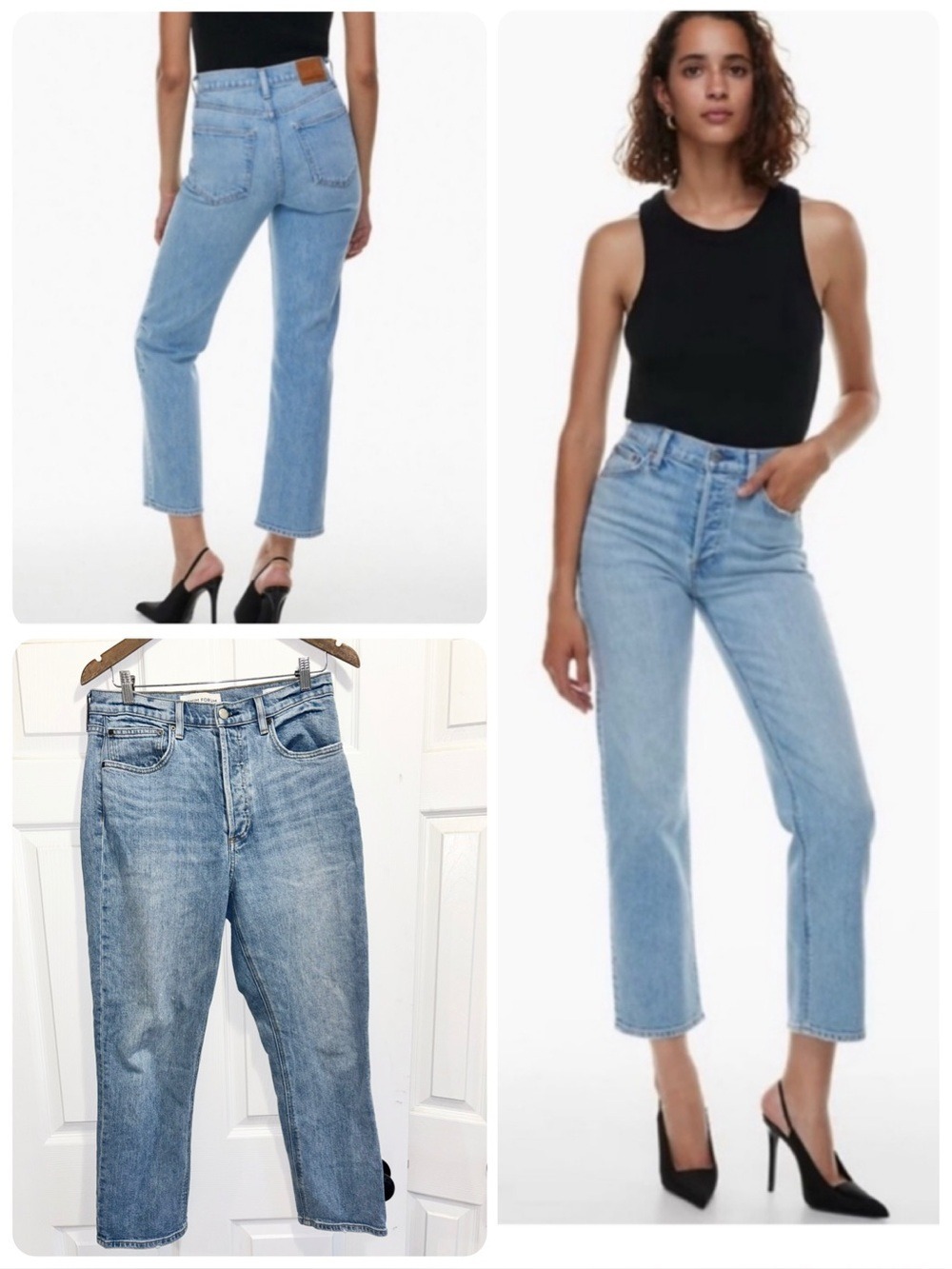 Aritzia Denim Forum The Arlo High Rise Straight Jeans Size 30